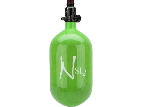 Ninja SL2 68ci 4500psi Compressed Air Tank - Lime - New Breed Paintball & Airsoft - Ninja SL2 68ci 4500psi Compressed Air Tank - Lime - Ninja