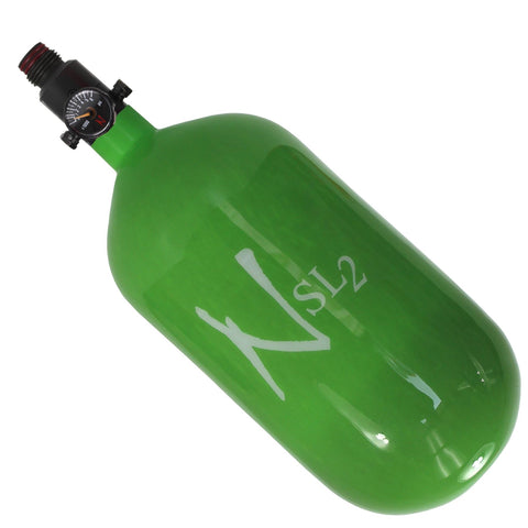 Ninja SL2 77ci 4500psi Compressed Air Tank - Lime - New Breed Paintball & Airsoft - Ninja SL2 77ci 4500psi Compressed Air Tank - Lime - Ninja