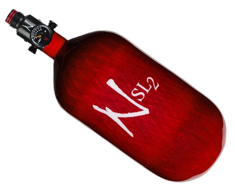 Ninja SL2 77ci 4500psi Compressed Air Tank - Red - New Breed Paintball & Airsoft - Ninja SL2 77ci 4500psi Compressed Air Tank - Red - Ninja