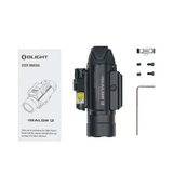 Olight Baldr RL - Rail Mounted Laser Flashlight - Black - New Breed Paintball & Airsoft - Olight Baldr RL - Rail Mounted Laser Flashlight - Black - Olight