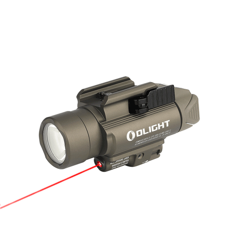 Olight Baldr RL - Rail Mounted Laser Flashlight - Desert Tan - New Breed Paintball & Airsoft - Olight Baldr RL - Rail Mounted Laser Flashlight - Desert Tan - Olight