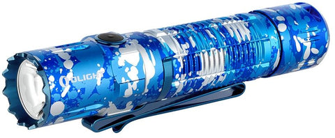 Olight M2R Warrior Pro Flashlight 1800 Lumens - Limited Edition - Ocean Camo - New Breed Paintball & Airsoft - Olight M2R Warrior Pro Flashlight 1800 Lumens - Limited Edition - Ocean Camo - Olight