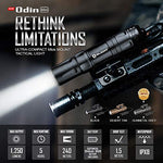 Olight Odin Mini 1250 Lumens - Black - New Breed Paintball & Airsoft - Olight Odin Mini 1250 Lumens - Black - Olight