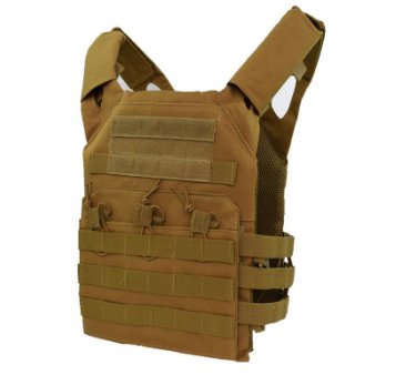 Rothco Fast Tactical Plate Carrier w/ Pouches - Coyote Brown - New Breed Paintball & Airsoft - Rothco Fast Tactical Plate Carrier w/ Pouches - Coyote Brown - Rothco