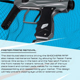 Shocker AMP - Dust Blue/Black - Paintball Gun - New Breed Paintball & Airsoft - Shocker AMP - Dust Blue/Black - Paintball Gun - Shocker