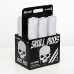 Skull Pods - High Capacity 150 Round - White/Black - 6 Pack - New Breed Paintball & Airsoft - Skull Pods - High Capacity 150 Round - White/Black - 6 Pack - HK Army