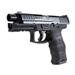 T4E HK VP9 .43 Cal Blowback Paintball Pistol - Black Left Side Slide Open - New Breed Paintball & Airsoft - $209.99