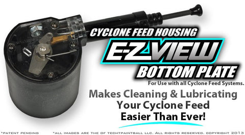 TechT EZ View Cyclone Feed Bottom Cover - New Breed Paintball & Airsoft - TechT EZ View Cyclone Feed Bottom Cover - TechT