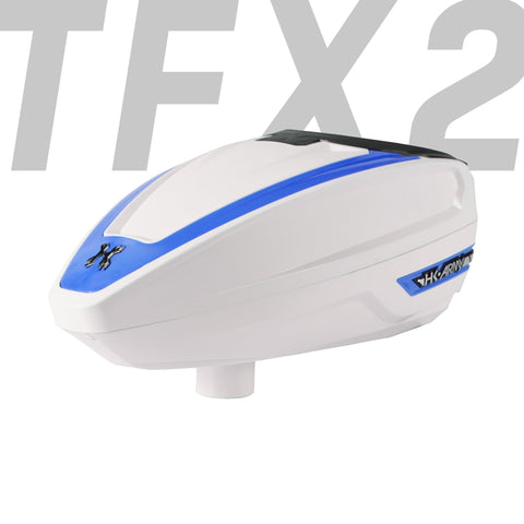 TFX 2 Loader - White/Blue - New Breed Paintball & Airsoft - TFX 2 Loader - White/Blue - New Breed Paintball & Airsoft - HK Army