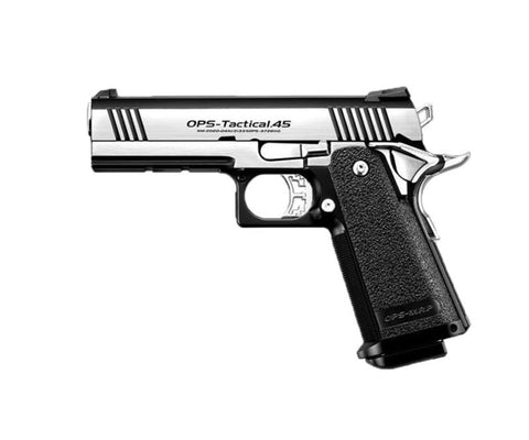 Tokyo Marui Hi-Capa 4.3 Dual Stainless Gas Blowback Airsoft Pistol - New Breed Paintball & Airsoft - Tokyo Marui Hi-Capa 4.3 Dual Stainless Gas Blowback Airsoft Pistol - Tokyo Marui