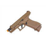 Umarex Glock G19X CO2 HBB Airsoft Pistol - Coyote Tan Left Side Slide Open - New Breed Paintball & Airsoft - $139.99