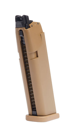 Umarex Glock G19X GBB Airsoft Magazine - Coyote Tan Left Side - New Breed Paintball & Airsoft - $54.99