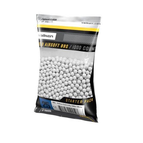 Valken .25 1,000ct Airsoft BB's - New Breed Paintball & Airsoft - Valken .25 1,000ct Airsoft BB's - Valken