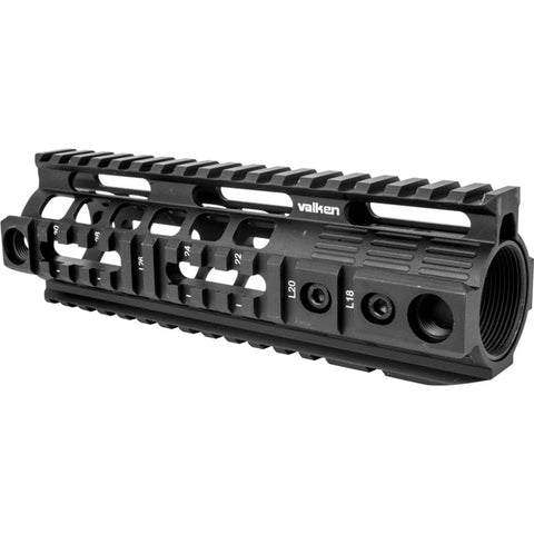 Valken 7" Quad Rail Free Float Aluminum Handguard - New Breed Paintball & Airsoft - Valken 7" Quad Rail Free Float Aluminum Handguard - Valken