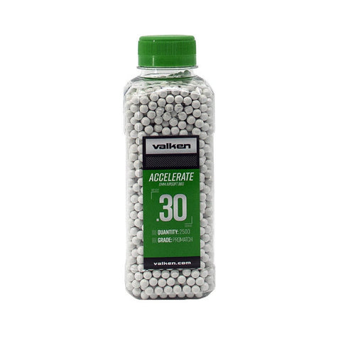 Valken Accelerate ProMatch 0.30g 2500ct Airsoft BBs - New Breed Paintball & Airsoft - Valken Accelerate ProMatch 0.30g 2500ct Airsoft BBs - Valken