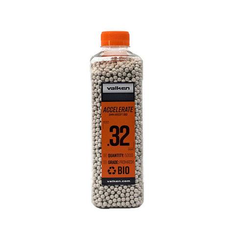 Valken Accelerate ProMatch 0.32g 5000ct BIO Airsoft BBs - New Breed Paintball & Airsoft - Valken Accelerate ProMatch 0.32g 5000ct BIO Airsoft BBs - Valken