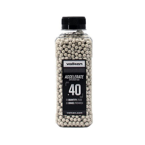 Valken Accelerate ProMatch 0.40g 2500ct Airsoft BBs - New Breed Paintball & Airsoft - Valken Accelerate ProMatch 0.40g 2500ct Airsoft BBs - Valken