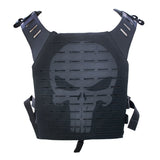 Valken Alpha Plate Carrier Vest - Laser Cut - Black Skull - New Breed Paintball & Airsoft - Valken Alpha Plate Carrier Vest - Laser Cut - Black Skull - Valken