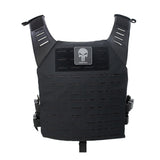 Valken Alpha Plate Carrier Vest - Laser Cut - Black Skull - New Breed Paintball & Airsoft - Valken Alpha Plate Carrier Vest - Laser Cut - Black Skull - Valken