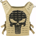 Valken Alpha Plate Carrier Vest - Laser Cut - Tan Skull - New Breed Paintball & Airsoft - Valken Alpha Plate Carrier Vest - Laser Cut - Tan Skull - Valken