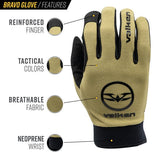 Valken "Bravo" Gloves - Tan - New Breed Paintball & Airsoft - Valken "Bravo" Gloves - Tan - Valken