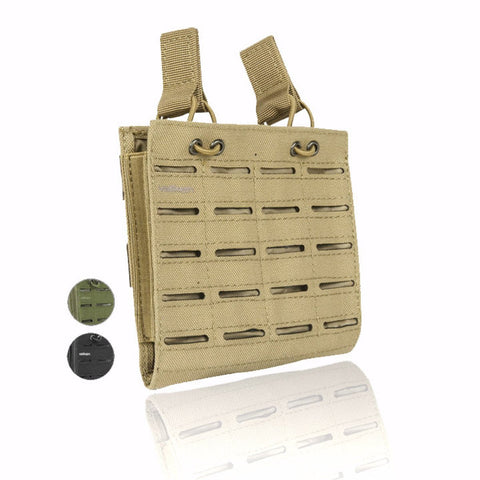 Valken Double Rifle Magazine Vest Pouch - Tan - New Breed Paintball & Airsoft - Valken Double Rifle Magazine Vest Pouch - Tan - Valken