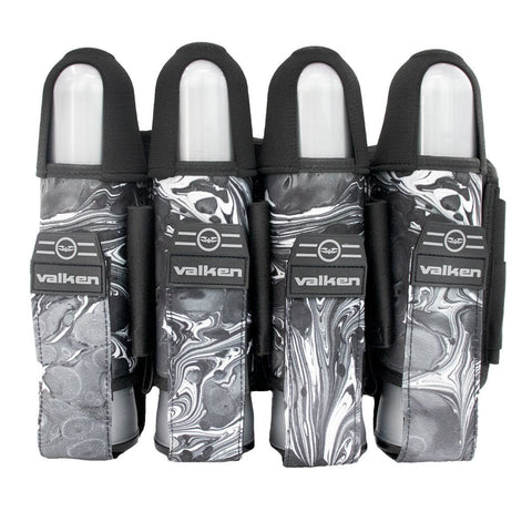 Valken Fate GFX 4+3 Pod Pack - Liquid Silver - New Breed Paintball & Airsoft - Valken Fate GFX 4+3 Pod Pack - Liquid Silver - Valken