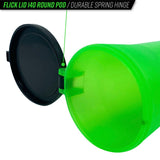 Valken "Flick Lid" 140rd Pod - Neon Green - New Breed Paintball & Airsoft - Valken "Flick Lid" 140rd Pod - Neon Green - Valken