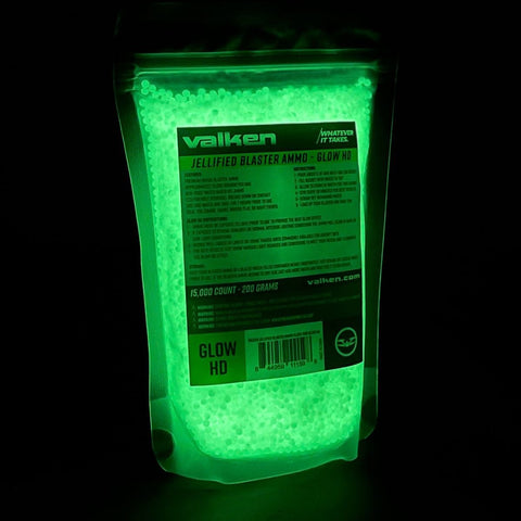 Valken GB Jellified Blaster Ammo - 15,000ct - Glow In The Dark (Glow HD) - New Breed Paintball & Airsoft - Valken GB Jellified Blaster Ammo - 15,000ct - Glow In The Dark (Glow HD) - Valken