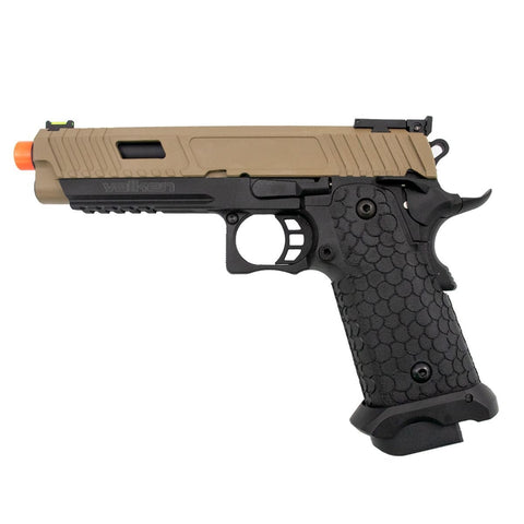 Valken HICAPA 5.1 CO2 Blowback Airsoft Pistol - Tan/Black - New Breed Paintball & Airsoft - Valken HICAPA 5.1 CO2 Blowback Airsoft Pistol - Tan/Black - Valken