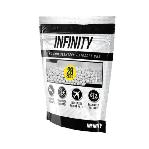 Valken Infinity 0.28g BIO Airsoft BBs - 1 KG, 3500 count - New Breed Paintball & Airsoft - Valken Infinity 0.28g BIO Airsoft BBs - 1 KG, 3500 count - Valken