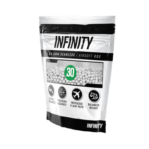 Valken Infinity 0.30g Airsoft BBs - 1 KG, 3300 count - New Breed Paintball & Airsoft - Valken Infinity 0.30g Airsoft BBs - 1 KG, 3300 count - Valken