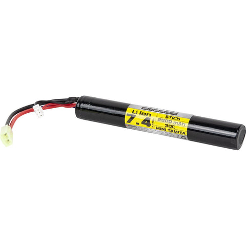 Valken Li-Ion Battery 7.4V 2500mAh 1 Cell Stick - Tamiya - New Breed Paintball & Airsoft - Valken Li-Ion Battery 7.4V 2500mAh 1 Cell Stick - Tamiya - Valken