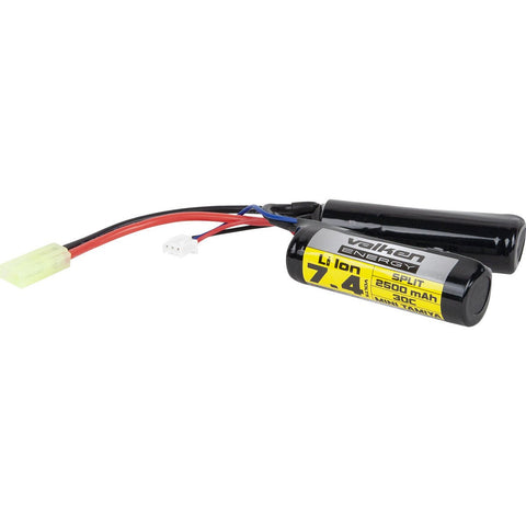 Valken Li-Ion Battery 7.4V 2500mAh 2 Cell - Tamiya - New Breed Paintball & Airsoft - Valken Li-Ion Battery 7.4V 2500mAh 2 Cell - Tamiya - Valken