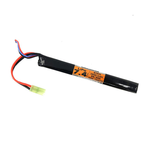 Valken LiP0 Battery 7.4v 1300mAh 25-50c Stick-Taymia - New Breed Paintball & Airsoft - Valken LiP0 Battery 7.4v 1300mAh 25-50c Stick-Taymia - Valken