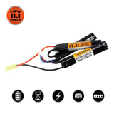 Valken LiPo 11.1v 1450mAh 30/50C Triple Split - Tamiya - New Breed Paintball & Airsoft - Valken LiPo 11.1v 1450mAh 30/50C Triple Split - Tamiya - Valken