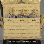 Valken Triple Rifle Magazine Vest Pouch - Black - New Breed Paintball & Airsoft - Valken Triple Rifle Magazine Vest Pouch - Black - Valken