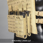 Valken Triple Rifle Magazine Vest Pouch - Tan - New Breed Paintball & Airsoft - Valken Triple Rifle Magazine Vest Pouch - Tan - Valken