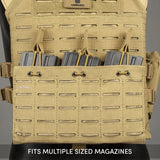 Valken Triple Rifle Magazine Vest Pouch - Tan - New Breed Paintball & Airsoft - Valken Triple Rifle Magazine Vest Pouch - Tan - Valken